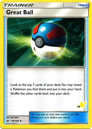 Great Ball (119/149) (Pikachu Stamp #29) [Battle Academy 2020] | Deep Dive Games St. Marys