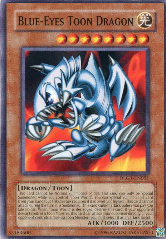 Blue-Eyes Toon Dragon [DLG1-EN051] Common | Deep Dive Games St. Marys