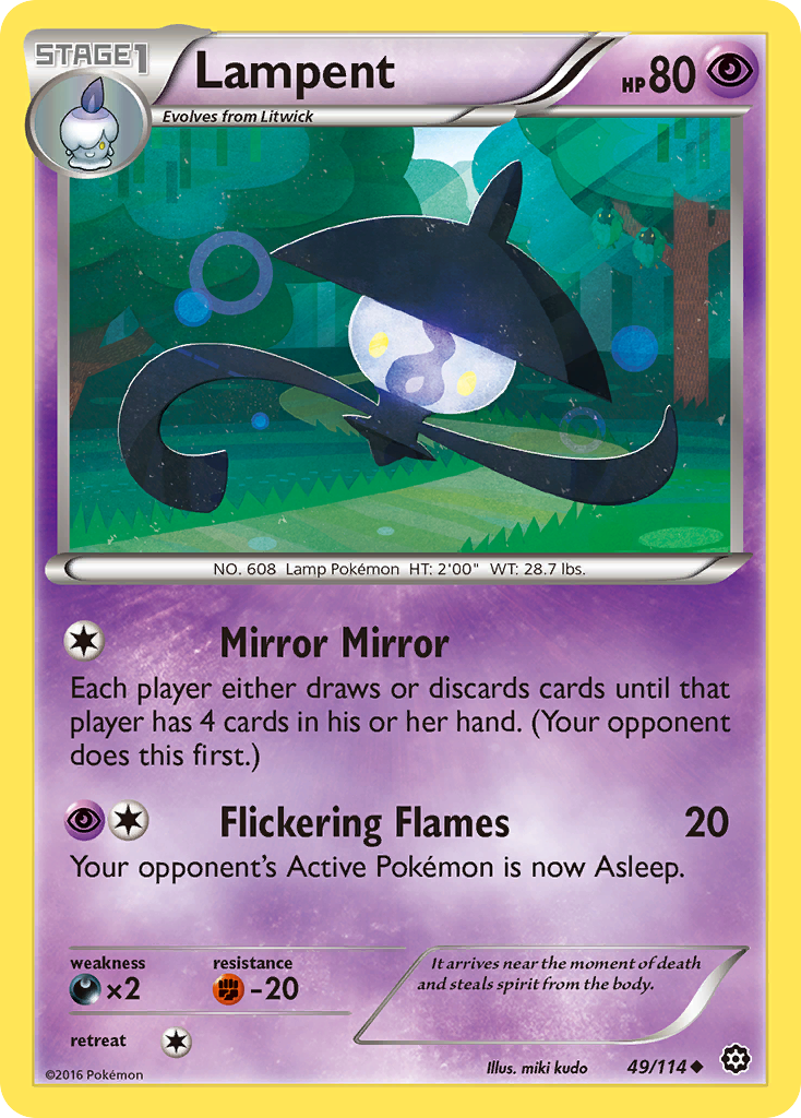 Lampent (49/114) [XY: Steam Siege] | Deep Dive Games St. Marys