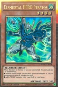 Elemental HERO Stratos (Alternate Art) [MAGO-EN004] Gold Rare | Deep Dive Games St. Marys