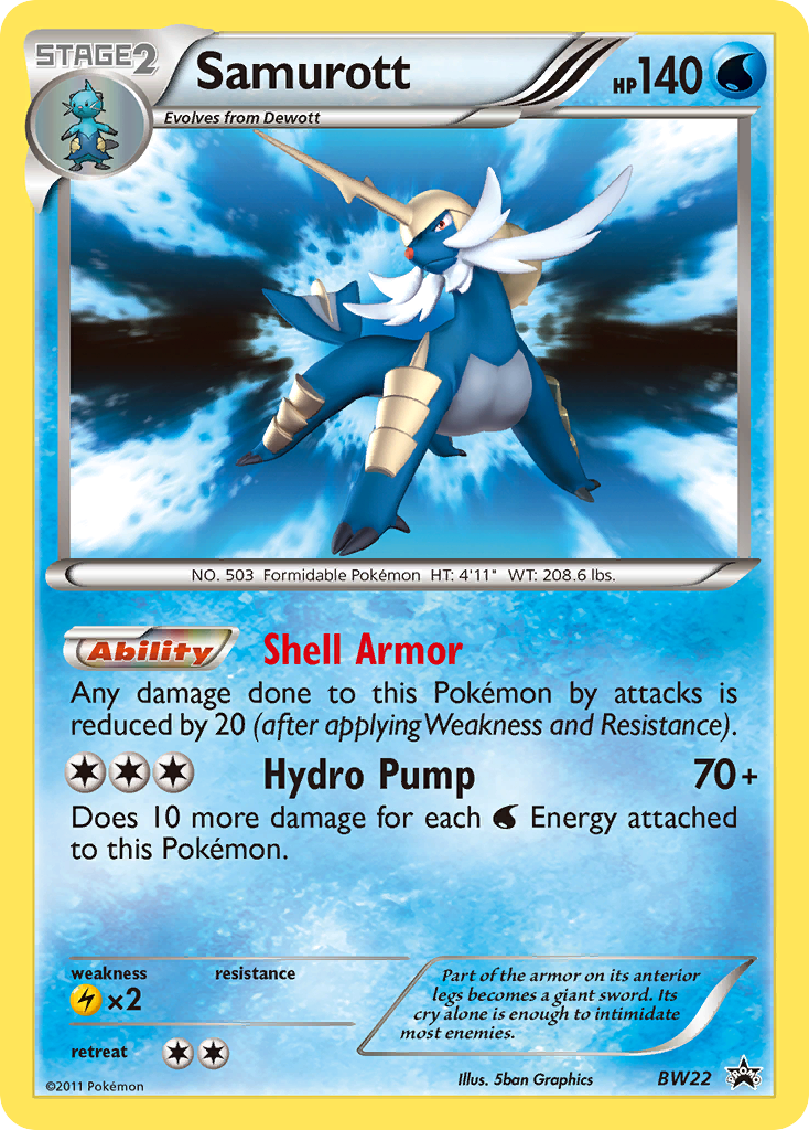 Samurott (BW22) [Black & White: Black Star Promos] | Deep Dive Games St. Marys