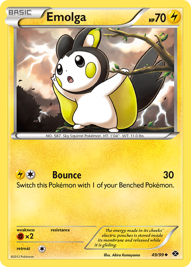 Emolga (49/99) [Black & White: Next Destinies] | Deep Dive Games St. Marys