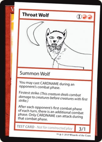 Throat Wolf (2021 Edition) [Mystery Booster Playtest Cards] | Deep Dive Games St. Marys