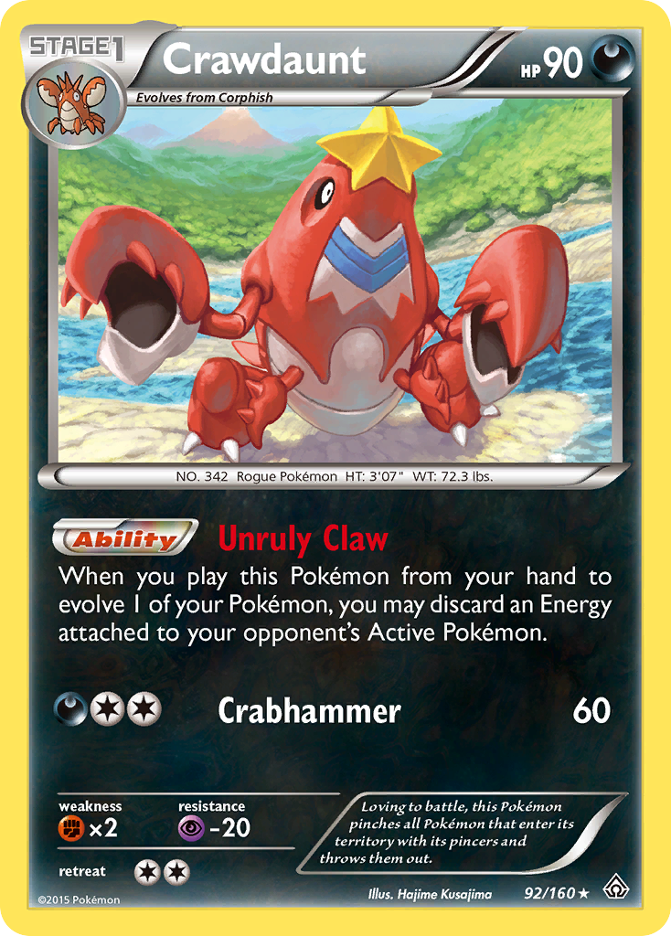 Crawdaunt (92/160) [XY: Primal Clash] | Deep Dive Games St. Marys