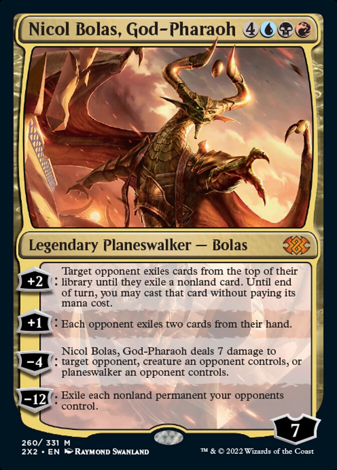 Nicol Bolas, God-Pharaoh [Double Masters 2022] | Deep Dive Games St. Marys