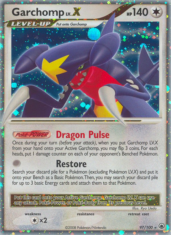 Garchomp LV.X (97/100) [Diamond & Pearl: Majestic Dawn] | Deep Dive Games St. Marys