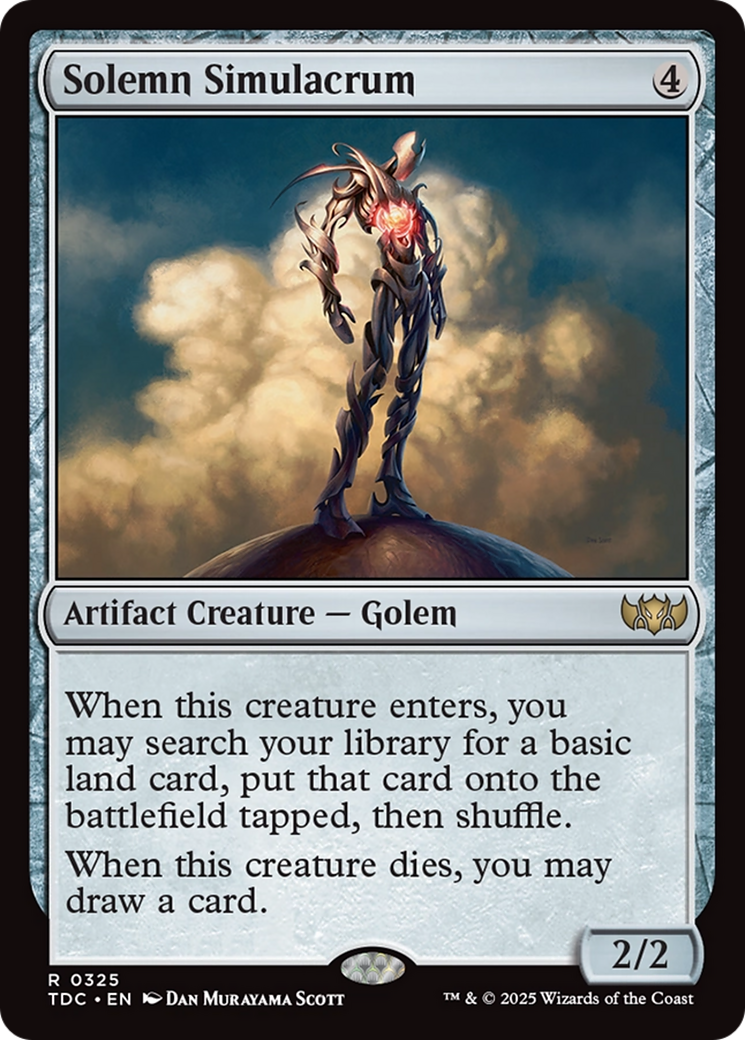 Solemn Simulacrum [Tarkir: Dragonstorm Commander] | Deep Dive Games St. Marys