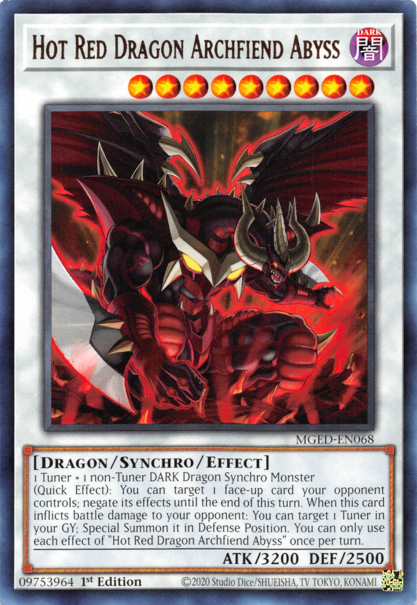 Hot Red Dragon Archfiend Abyss [MGED-EN068] Rare | Deep Dive Games St. Marys