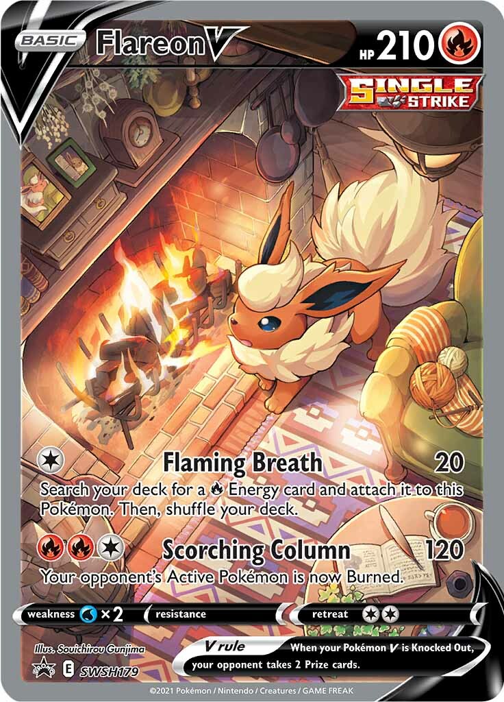 Flareon V (SWSH179) [Sword & Shield: Black Star Promos] | Deep Dive Games St. Marys