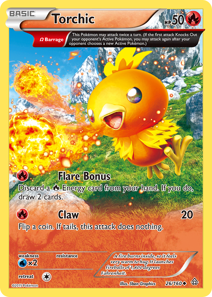 Torchic (26/160) [XY: Primal Clash] | Deep Dive Games St. Marys