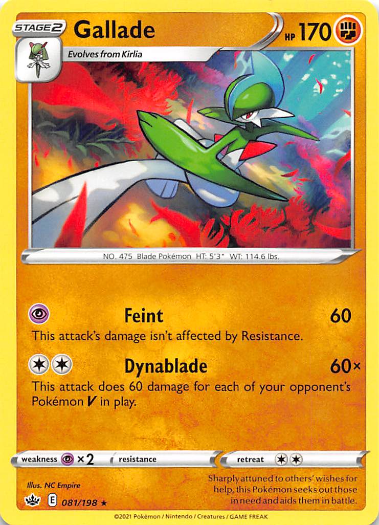 Gallade (081/198) [Sword & Shield: Chilling Reign] | Deep Dive Games St. Marys