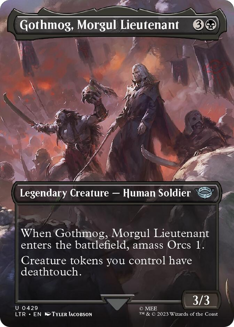 Gothmog, Morgul Lieutenant (Borderless Alternate Art) [The Lord of the Rings: Tales of Middle-Earth] | Deep Dive Games St. Marys