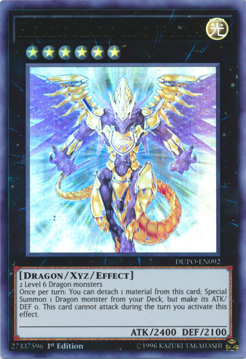 Hieratic Dragon King of Atum [DUPO-EN092] Ultra Rare | Deep Dive Games St. Marys