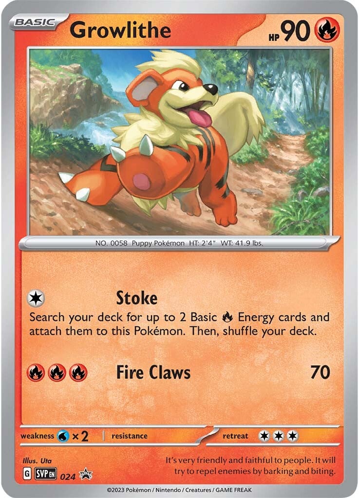 Growlithe (024) [Scarlet & Violet: Black Star Promos] | Deep Dive Games St. Marys