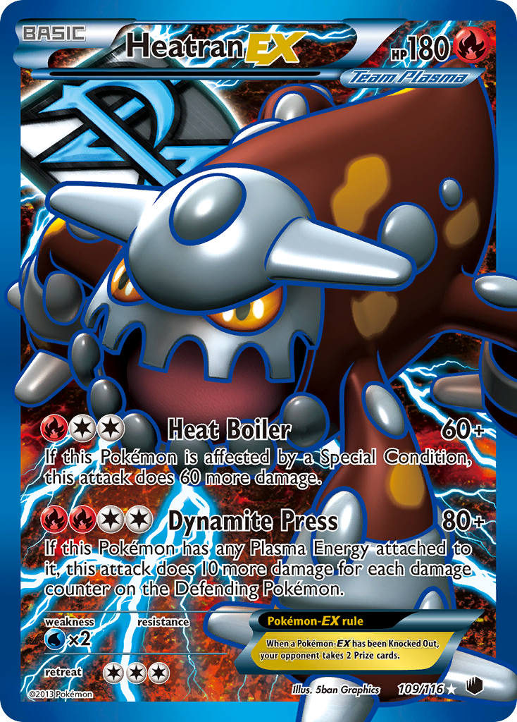 Heatran EX (109/116) [Black & White: Plasma Freeze] | Deep Dive Games St. Marys