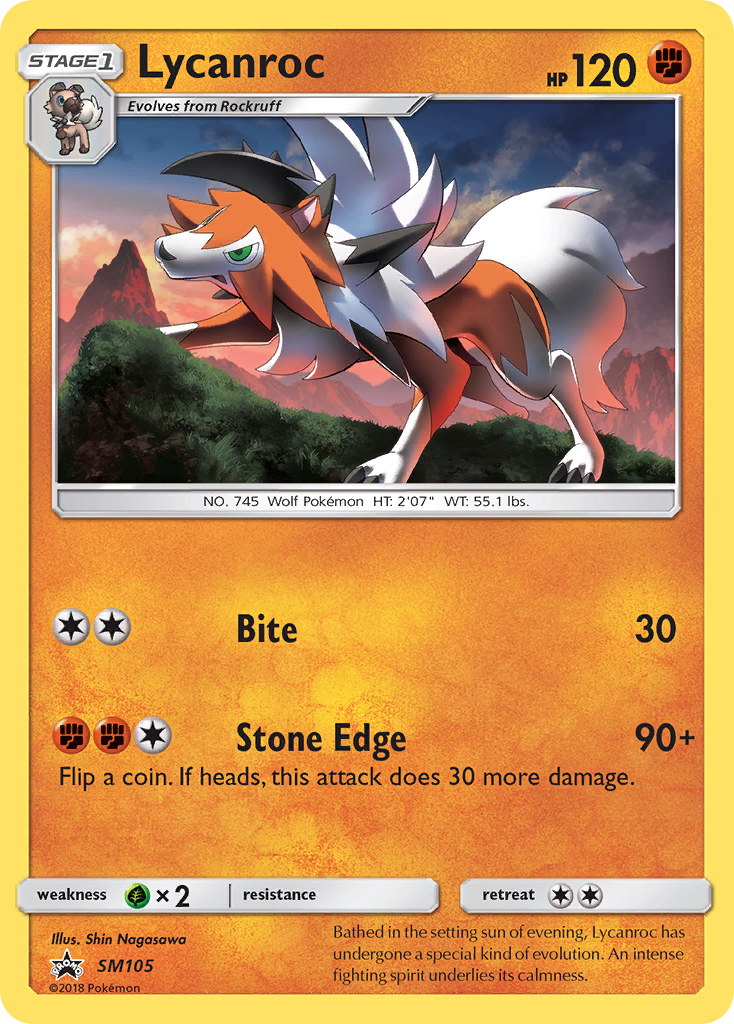 Lycanroc (SM105) [Sun & Moon: Black Star Promos] | Deep Dive Games St. Marys