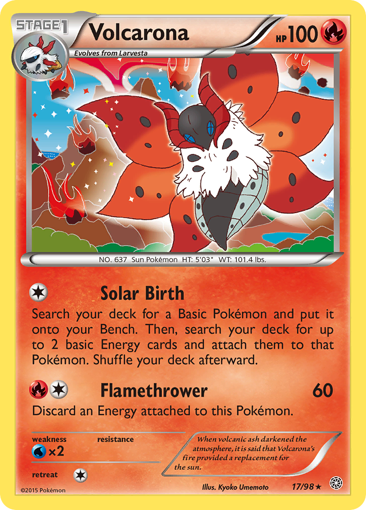 Volcarona (17/98) [XY: Ancient Origins] | Deep Dive Games St. Marys