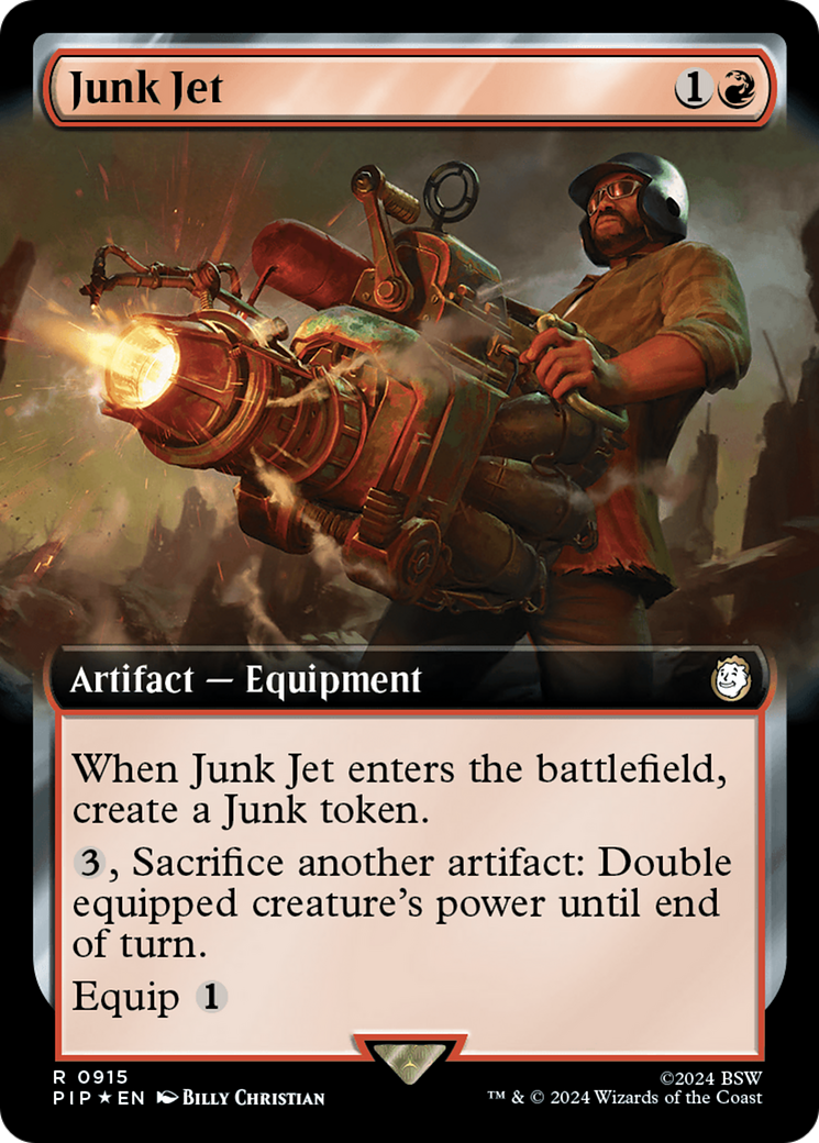 Junk Jet (Extended Art) (Surge Foil) [Fallout] | Deep Dive Games St. Marys