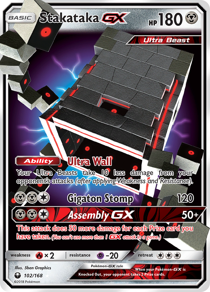 Stakataka GX (102/168) [Sun & Moon: Celestial Storm] | Deep Dive Games St. Marys