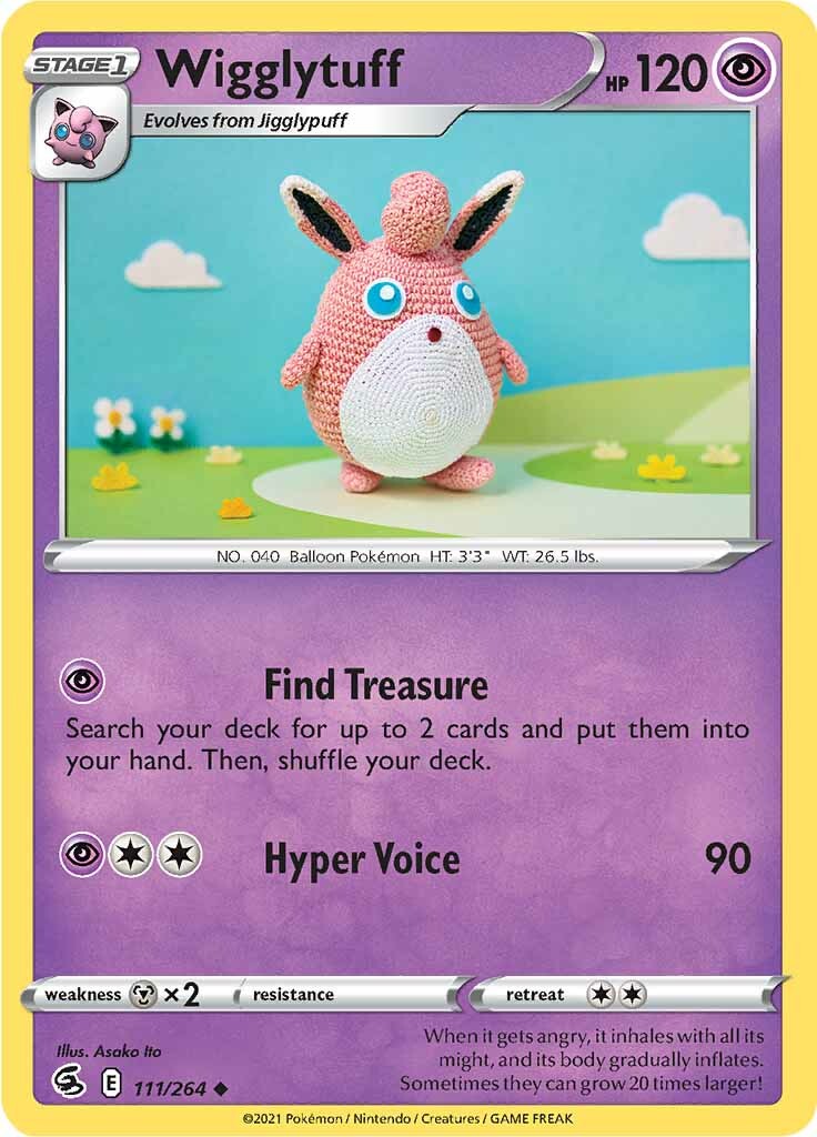 Wigglytuff (111/264) [Sword & Shield: Fusion Strike] | Deep Dive Games St. Marys