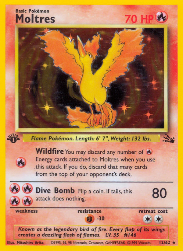 Moltres (12/62) [Fossil 1st Edition] | Deep Dive Games St. Marys