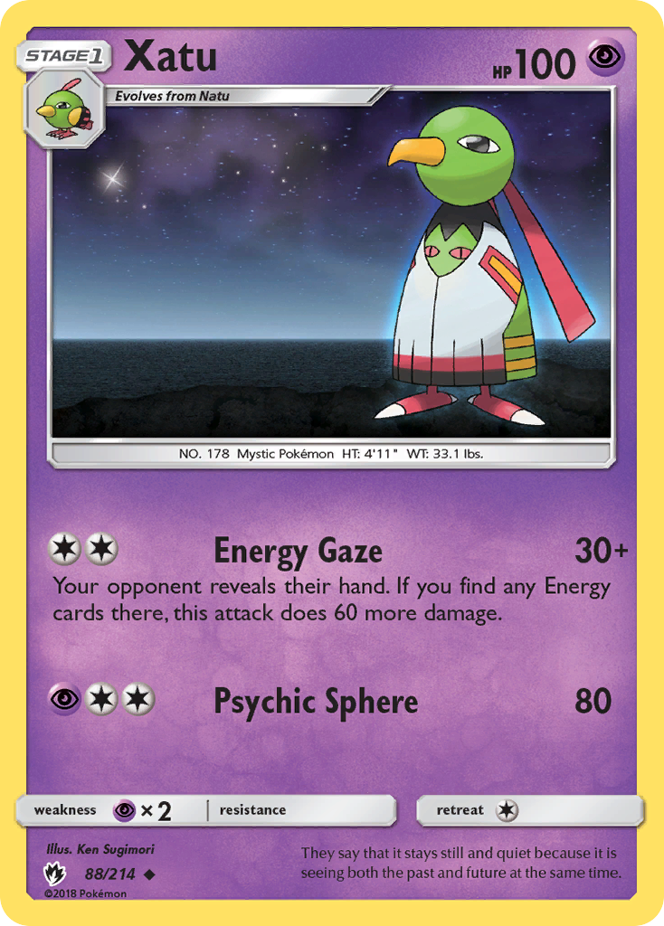 Xatu (88/214) [Sun & Moon: Lost Thunder] | Deep Dive Games St. Marys