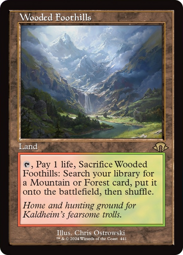 Wooded Foothills (Retro) [Modern Horizons 3] | Deep Dive Games St. Marys