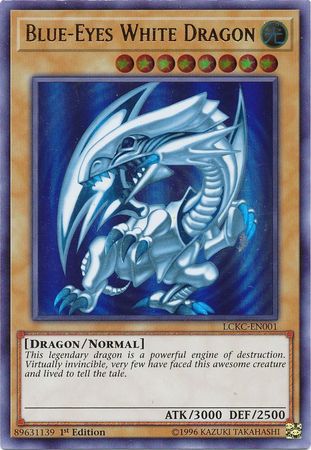 Blue-Eyes White Dragon (Version 2) [LCKC-EN001] Ultra Rare | Deep Dive Games St. Marys