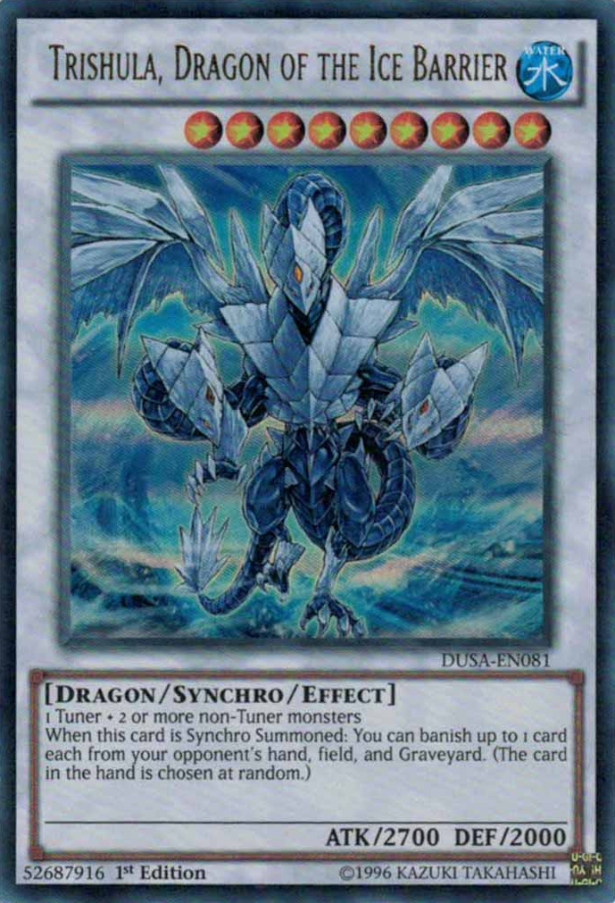 Trishula, Dragon of the Ice Barrier [DUSA-EN081] Ultra Rare | Deep Dive Games St. Marys