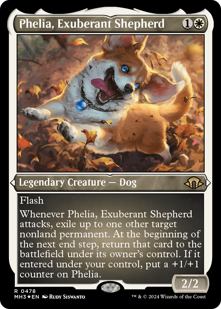 Phelia, Exuberant Shepherd (Foil Etched) [Modern Horizons 3] | Deep Dive Games St. Marys