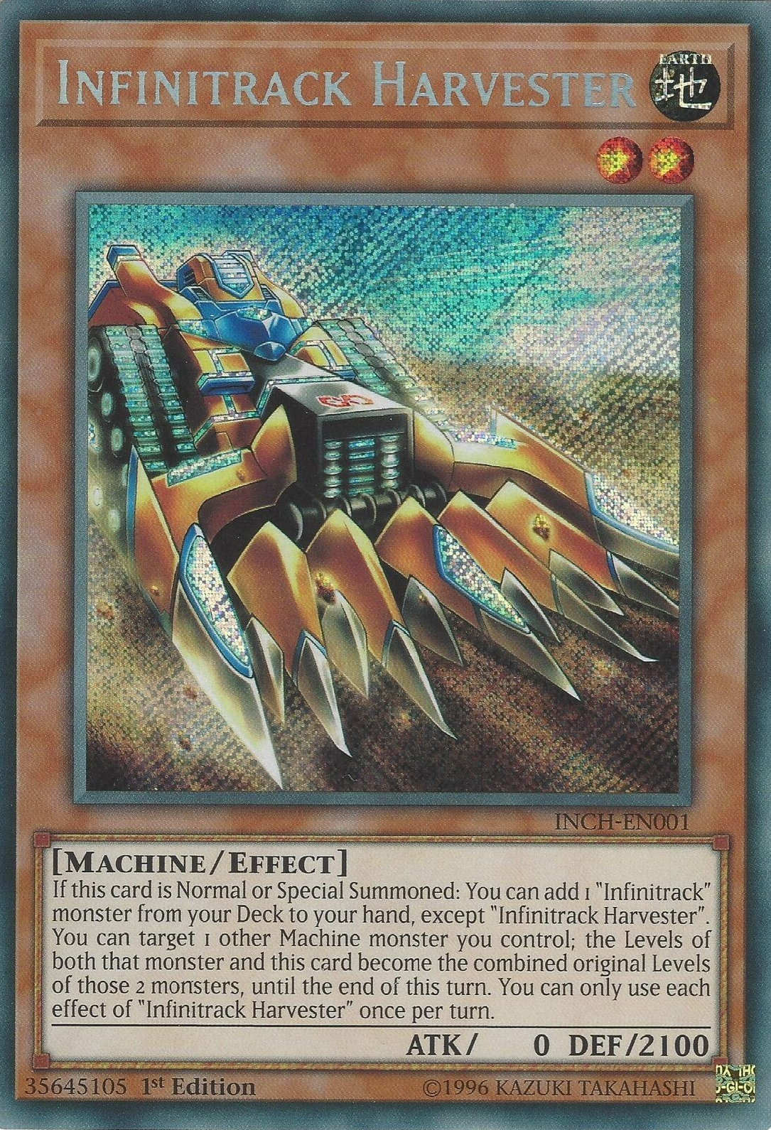 Infinitrack Harvester [INCH-EN001] Secret Rare | Deep Dive Games St. Marys