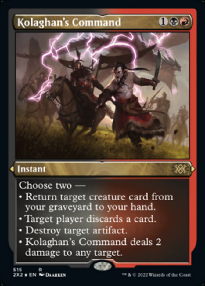 Kolaghan's Command (Foil Etched) [Double Masters 2022] | Deep Dive Games St. Marys
