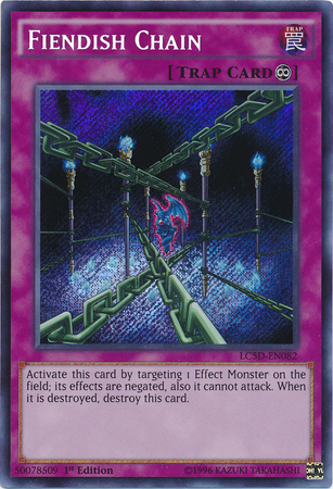 Fiendish Chain [LC5D-EN082] Secret Rare | Deep Dive Games St. Marys