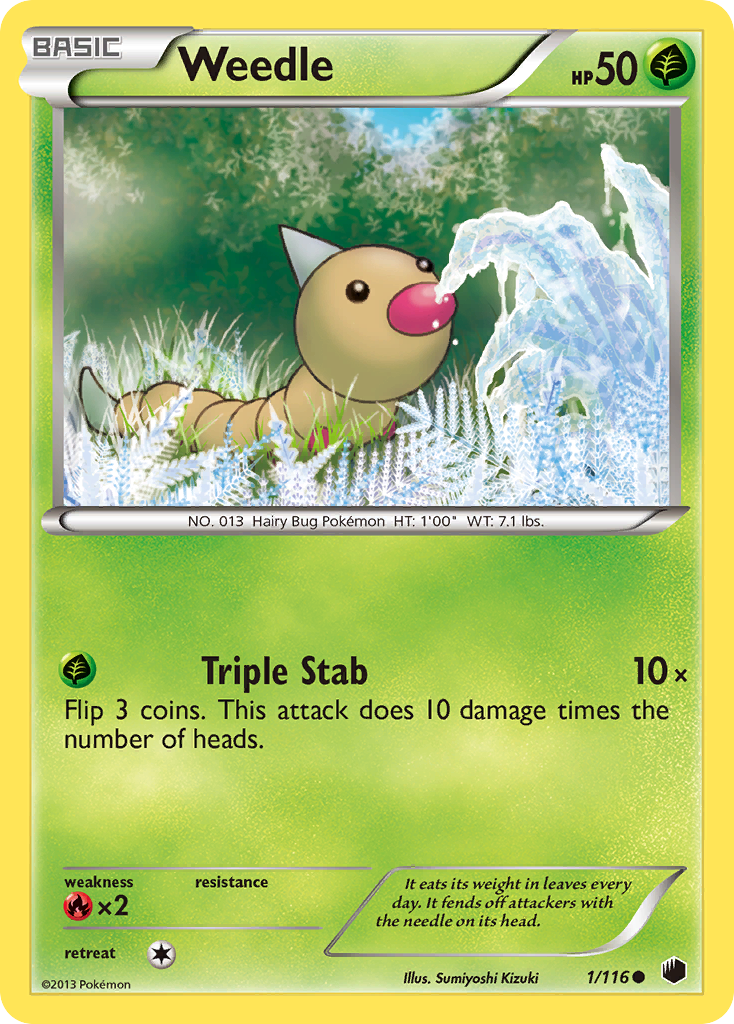 Weedle (1/116) [Black & White: Plasma Freeze] | Deep Dive Games St. Marys