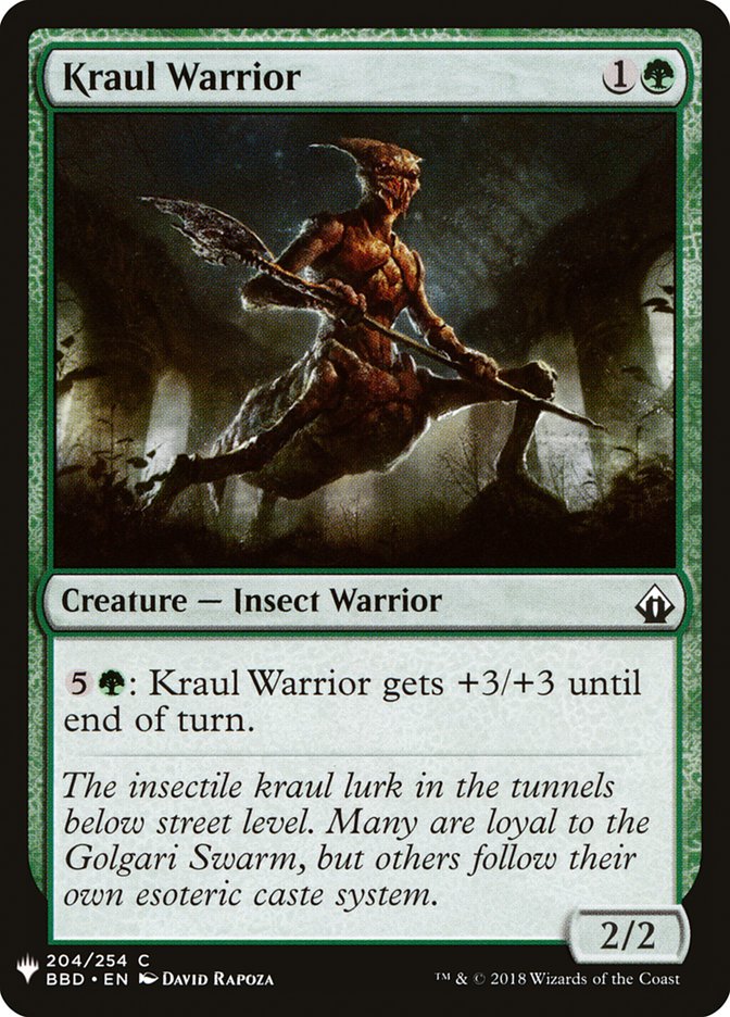 Kraul Warrior [Mystery Booster] | Deep Dive Games St. Marys