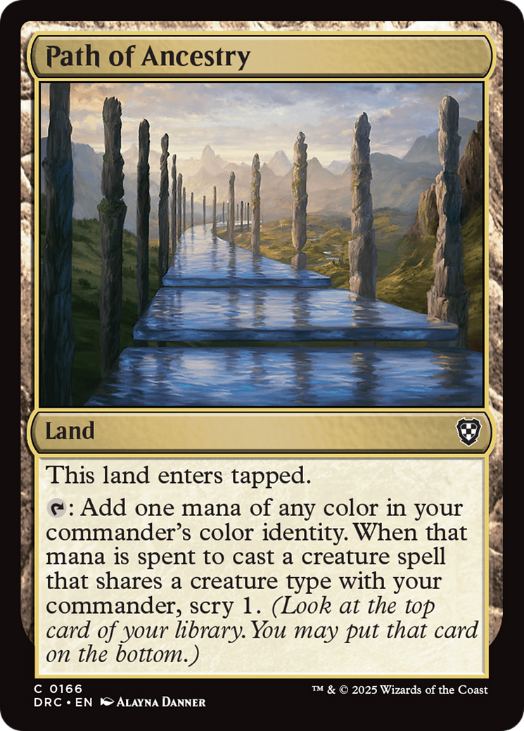 Path of Ancestry (0166) [Aetherdrift Commander] | Deep Dive Games St. Marys