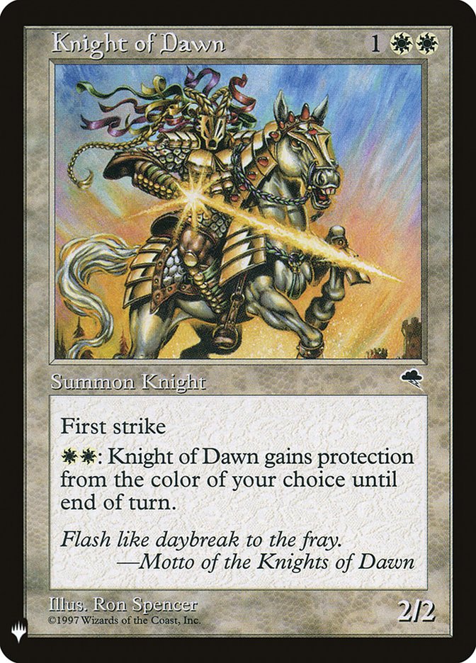 Knight of Dawn [Mystery Booster] | Deep Dive Games St. Marys