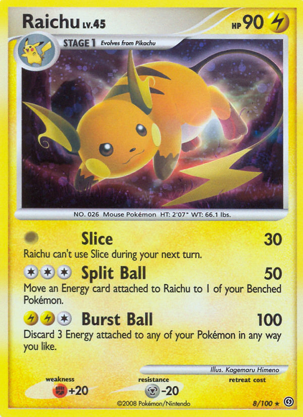 Raichu (8/100) [Diamond & Pearl: Stormfront] | Deep Dive Games St. Marys