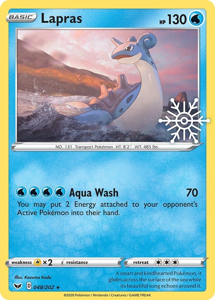 Lapras (048/202) (Holiday Calendar) [Sword & Shield: Base Set] | Deep Dive Games St. Marys