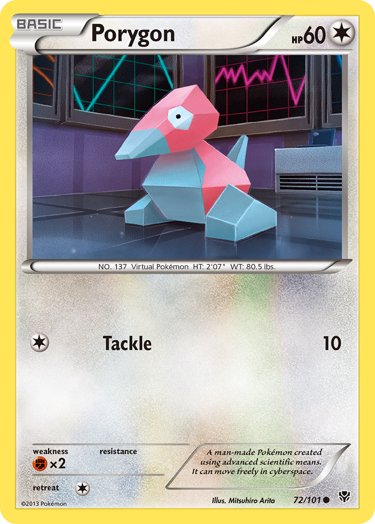 Porygon (72/101) [Black & White: Plasma Blast] | Deep Dive Games St. Marys