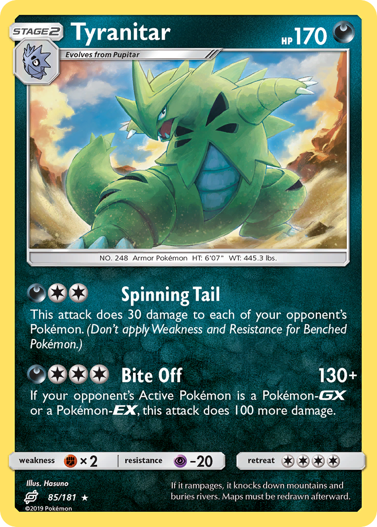 Tyranitar (85/181) [Sun & Moon: Team Up] | Deep Dive Games St. Marys