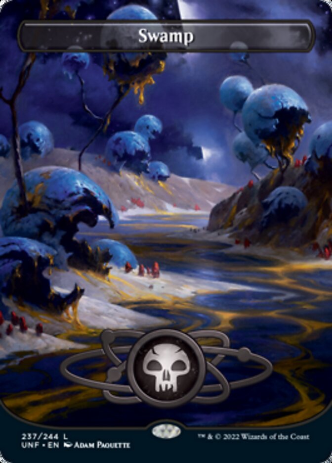 Swamp (237) (Planetary Space-ic Land) [Unfinity] | Deep Dive Games St. Marys