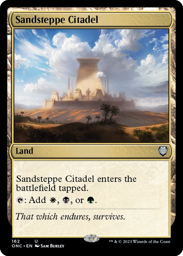 Sandsteppe Citadel [Phyrexia: All Will Be One Commander] | Deep Dive Games St. Marys