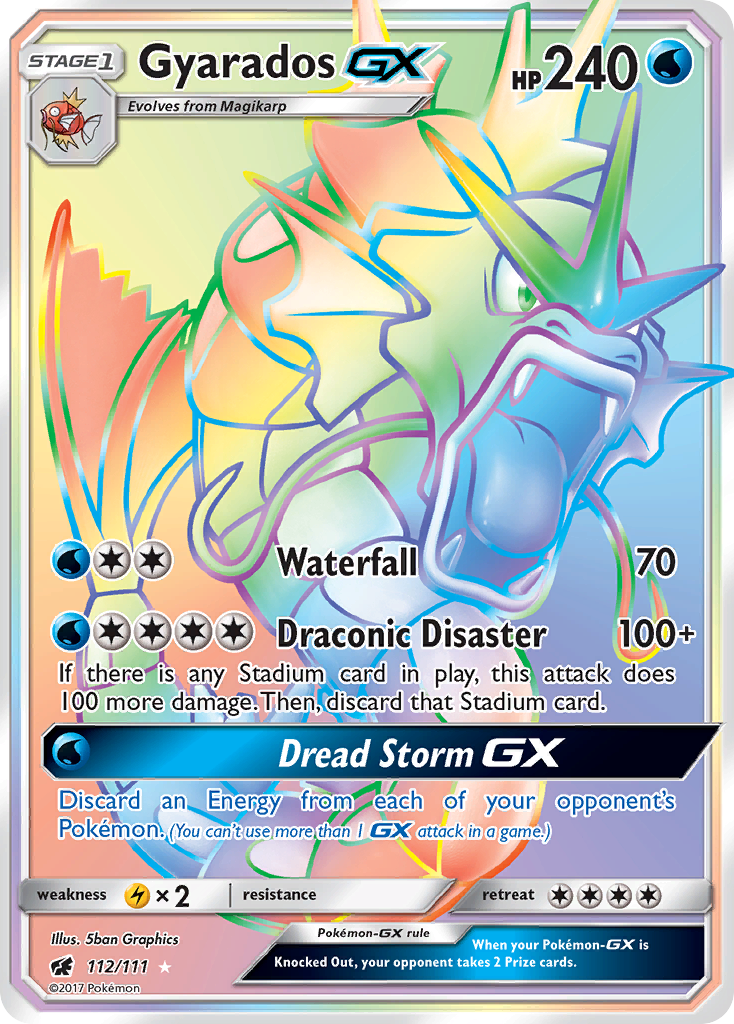 Gyarados GX (112/111) [Sun & Moon: Crimson Invasion] | Deep Dive Games St. Marys