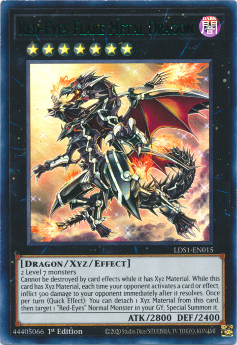 Red-Eyes Flare Metal Dragon (Green) [LDS1-EN015] Ultra Rare | Deep Dive Games St. Marys