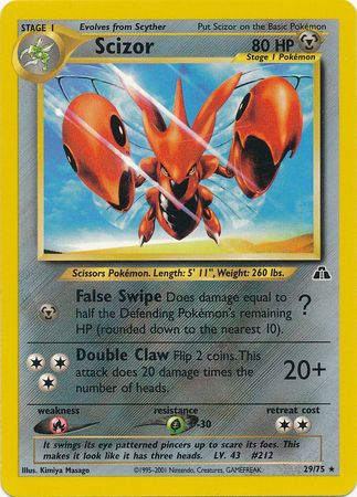 Scizor (29/75) [Neo Discovery Unlimited] | Deep Dive Games St. Marys