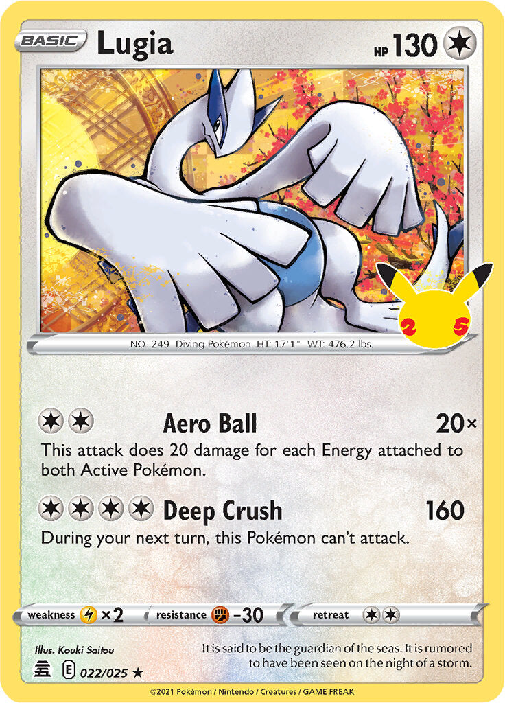 Lugia (022/025) [Celebrations: 25th Anniversary] | Deep Dive Games St. Marys