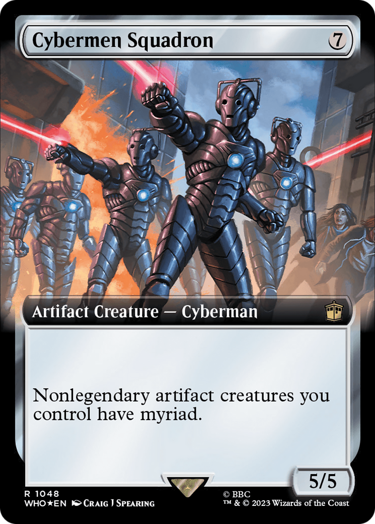 Cybermen Squadron (Extended Art) (Surge Foil) [Doctor Who] | Deep Dive Games St. Marys