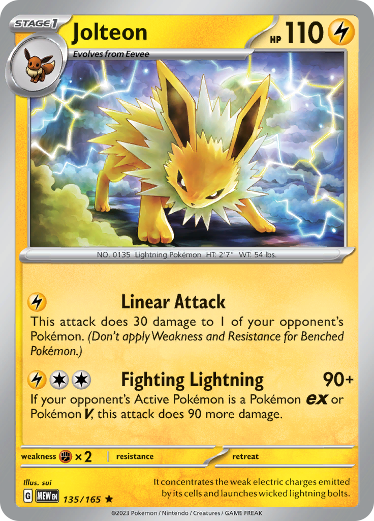 Jolteon (135/165) [Scarlet & Violet 151] | Deep Dive Games St. Marys