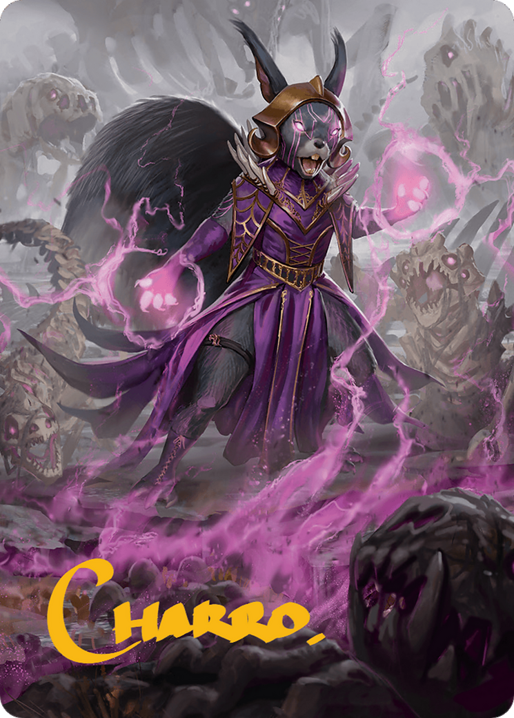 Liliana of the Dark Realms Art Card (Gold-Stamped Signature) [Bloomburrow Art Series] | Deep Dive Games St. Marys